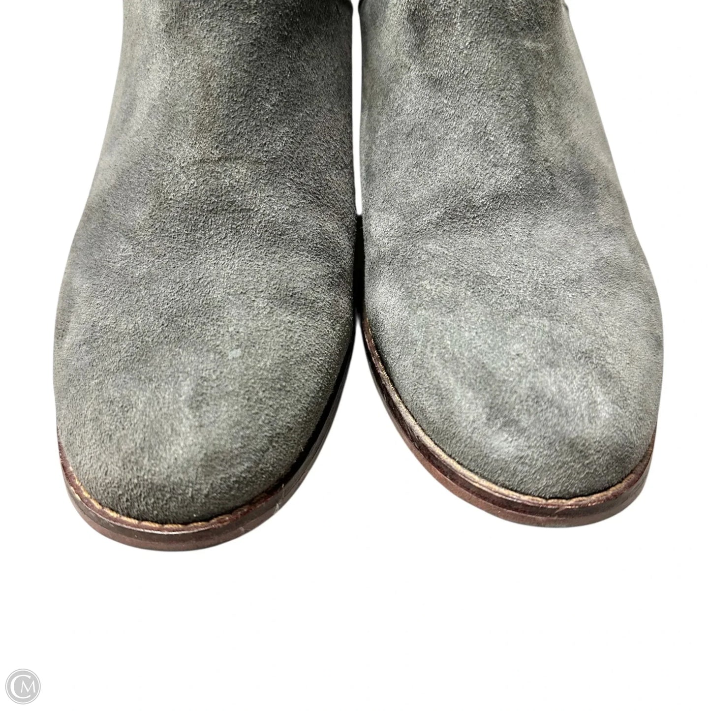 Boots Ankle Heels By Toms In Grey, Size: 6.5