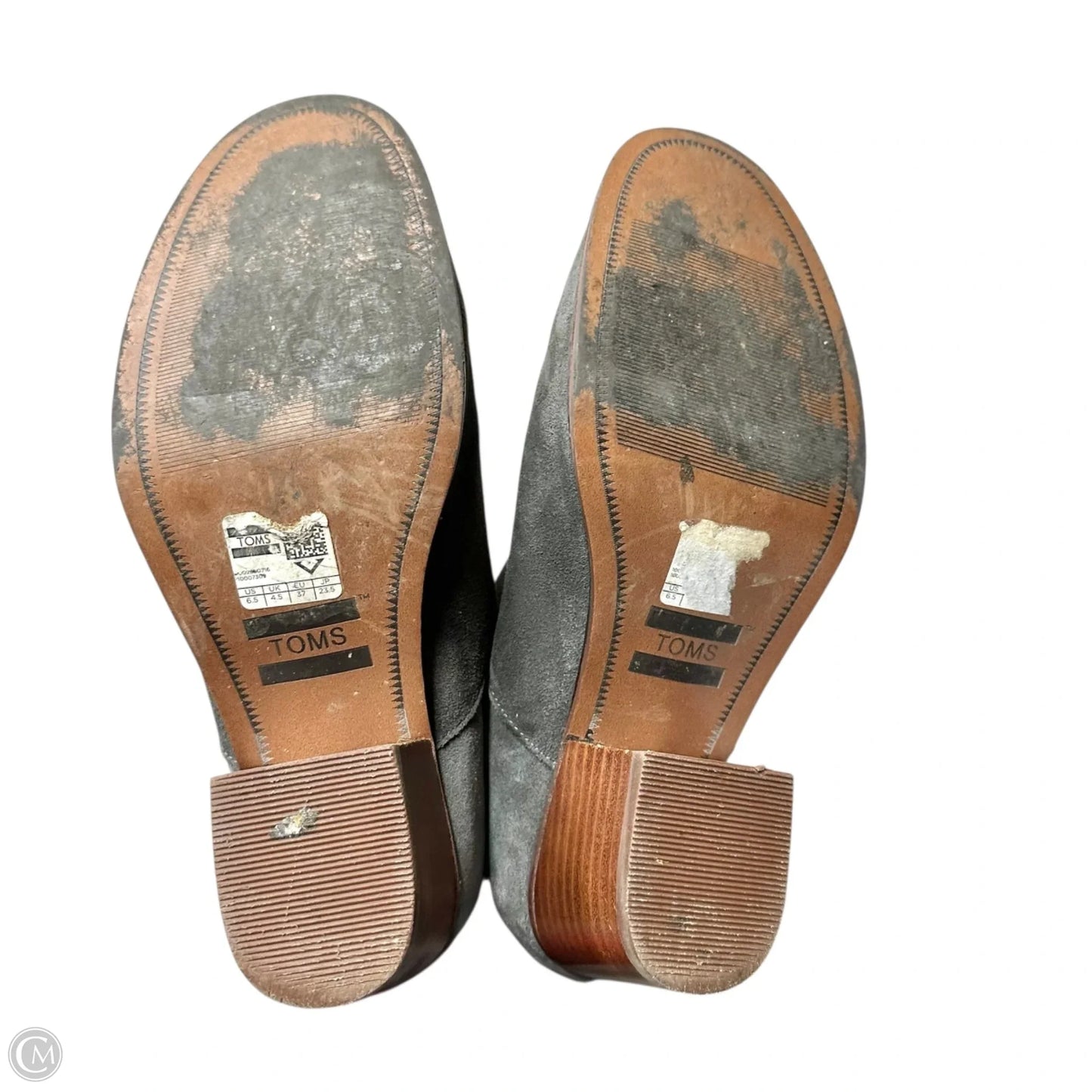 Boots Ankle Heels By Toms In Grey, Size: 6.5