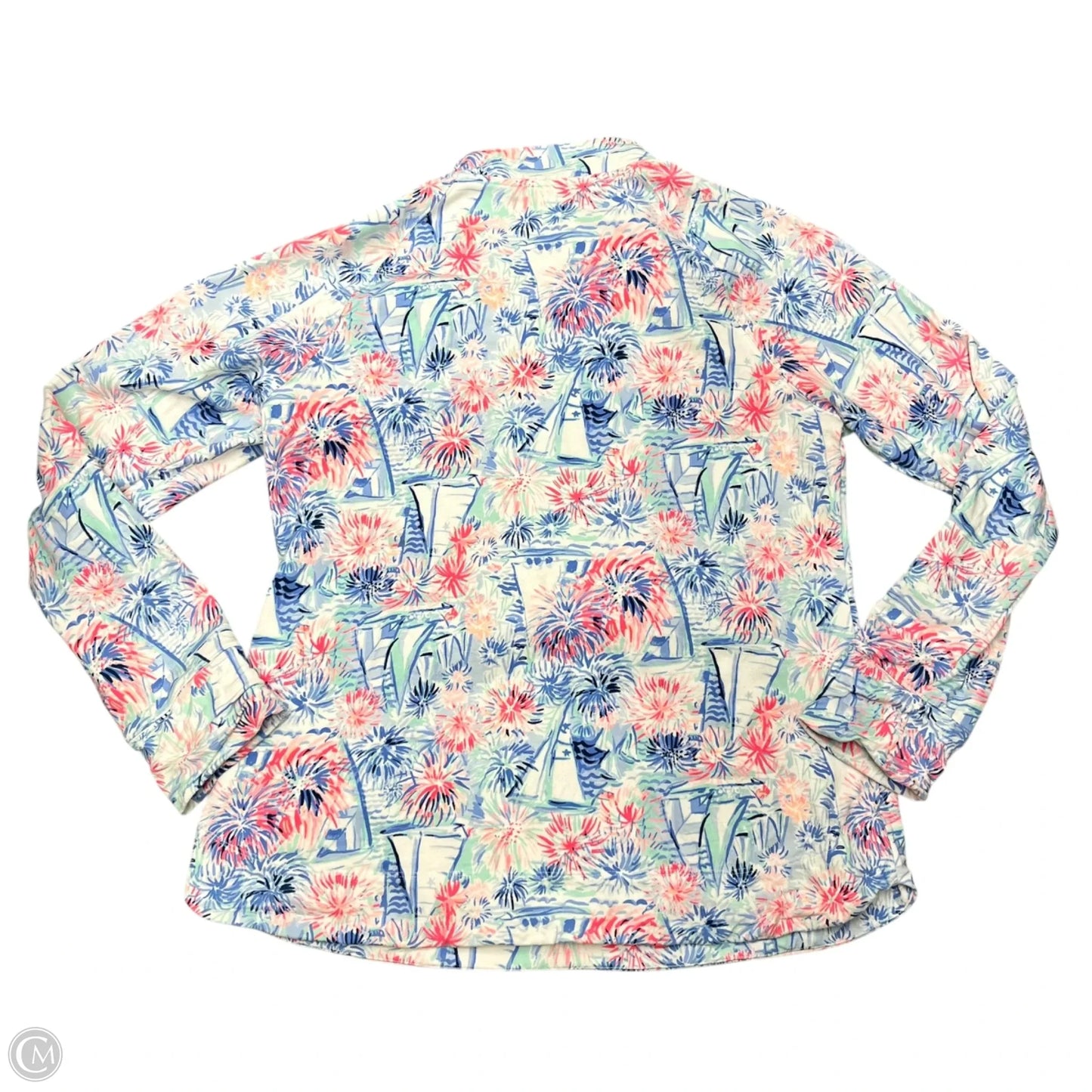 Jacket Designer By Lilly Pulitzer In Blue & Pink, Size: M