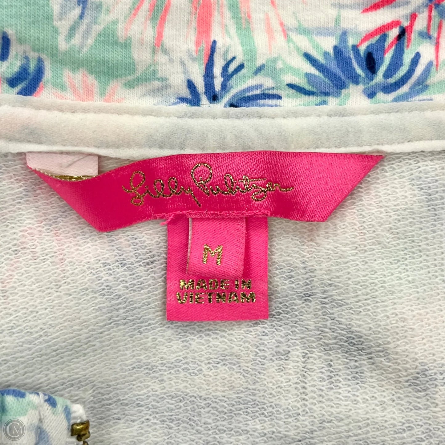 Jacket Designer By Lilly Pulitzer In Blue & Pink, Size: M