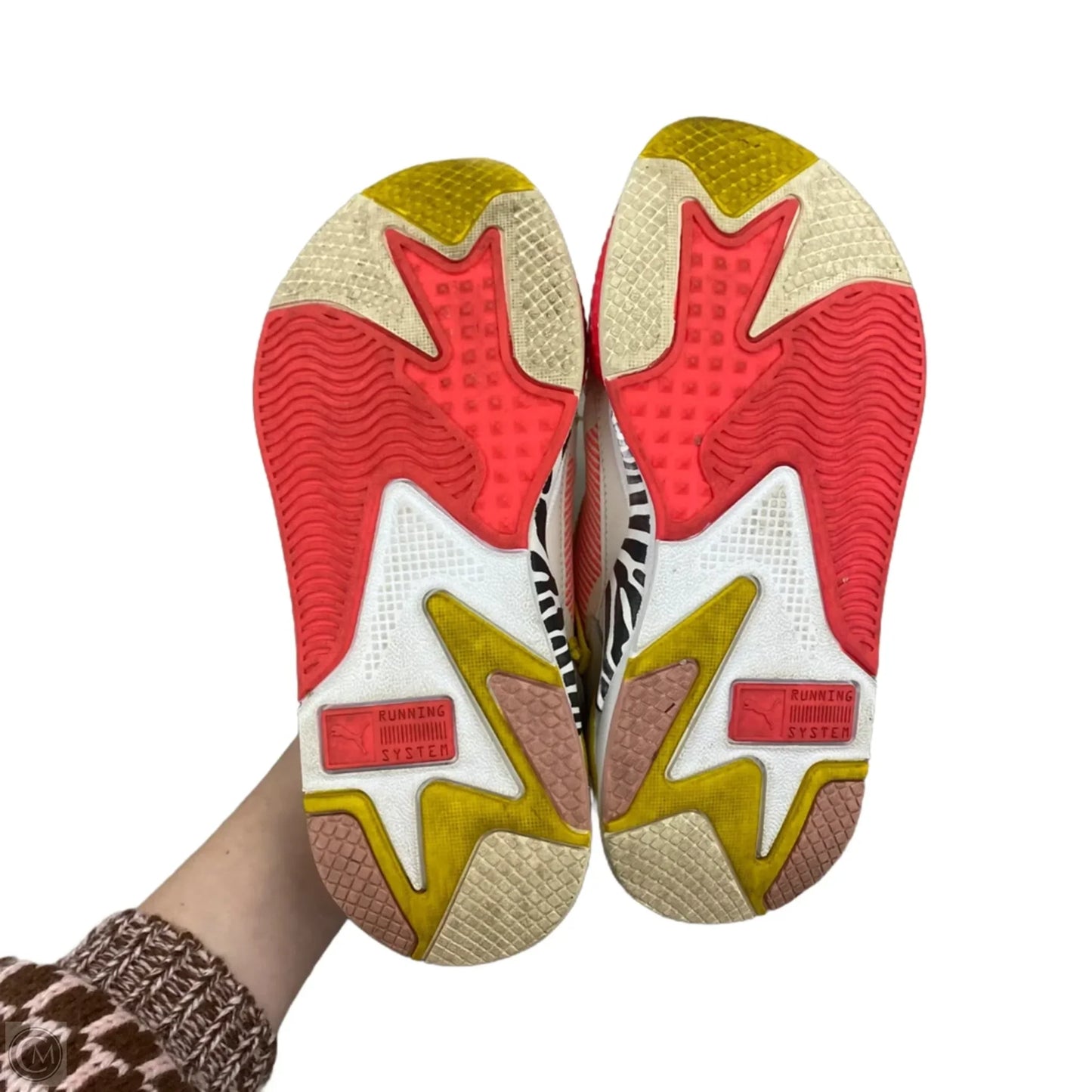 Shoes Athletic By Puma In Orange & Yellow, Size: 7