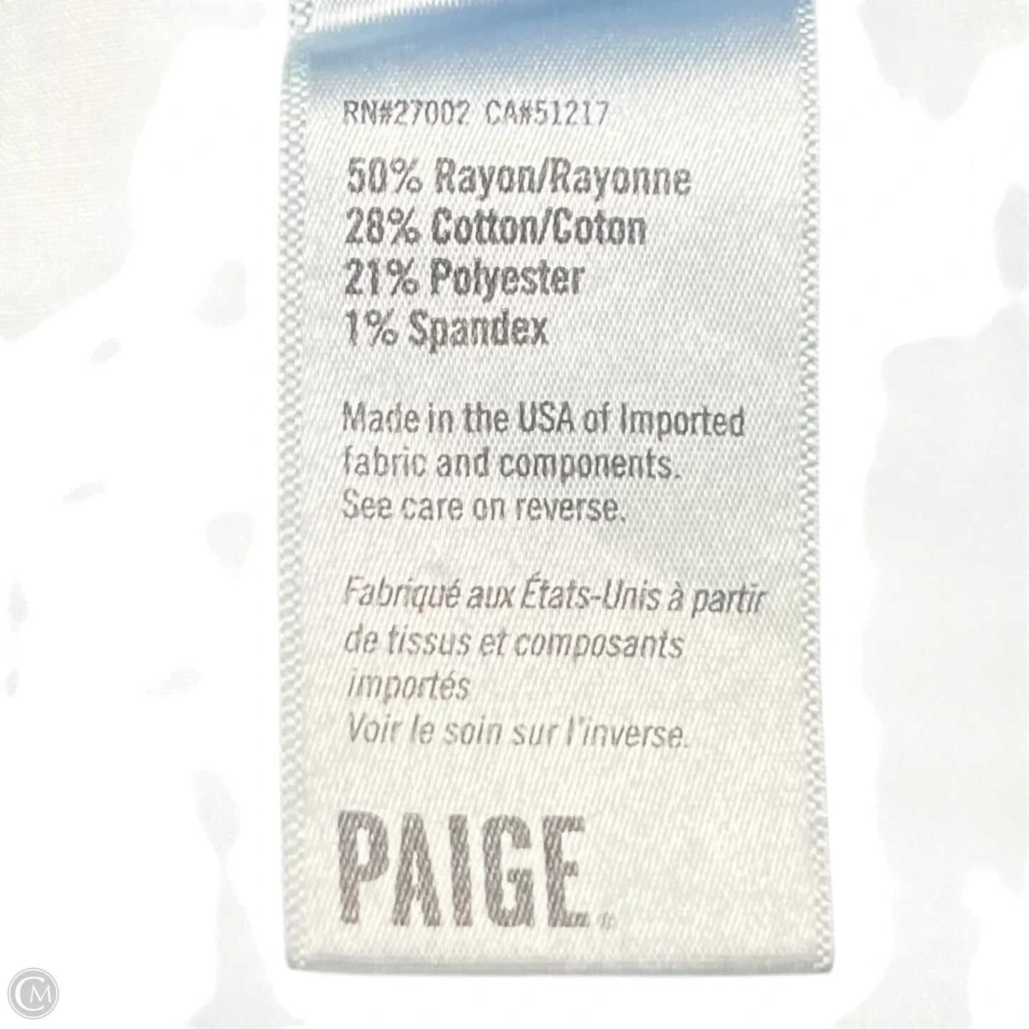 Jeans Skinny By Paige In Blue Denim, Size: 4