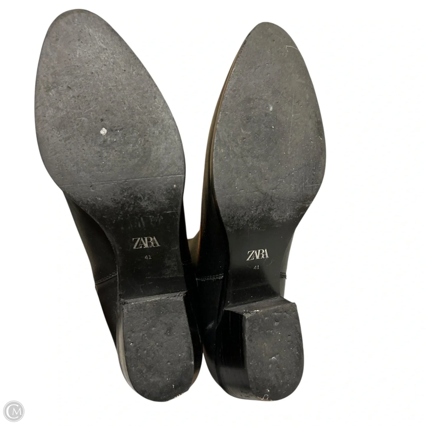 Boots Ankle Heels By Zara In Black, Size: 10.5
