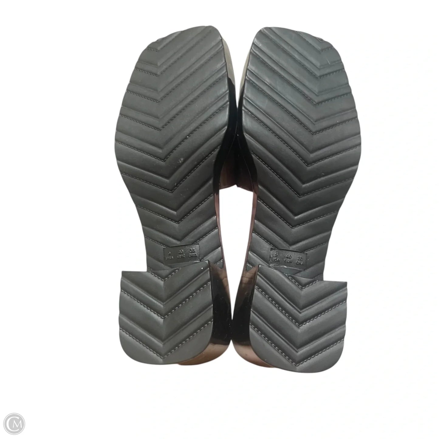 Sandals Heels Block By Forever In Black, Size: 9