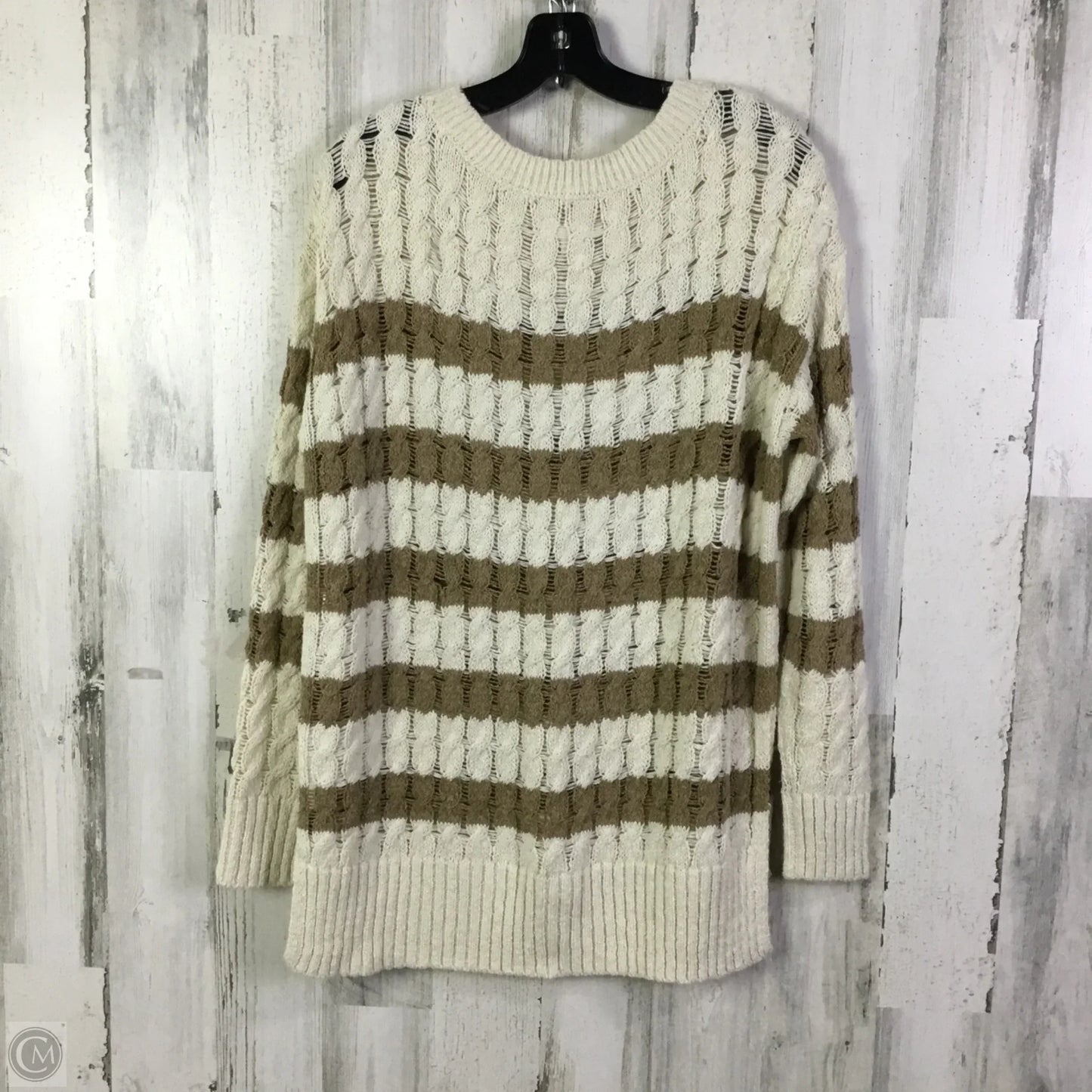 Sweater By Pilcro In Brown & Gold, Size: Xs