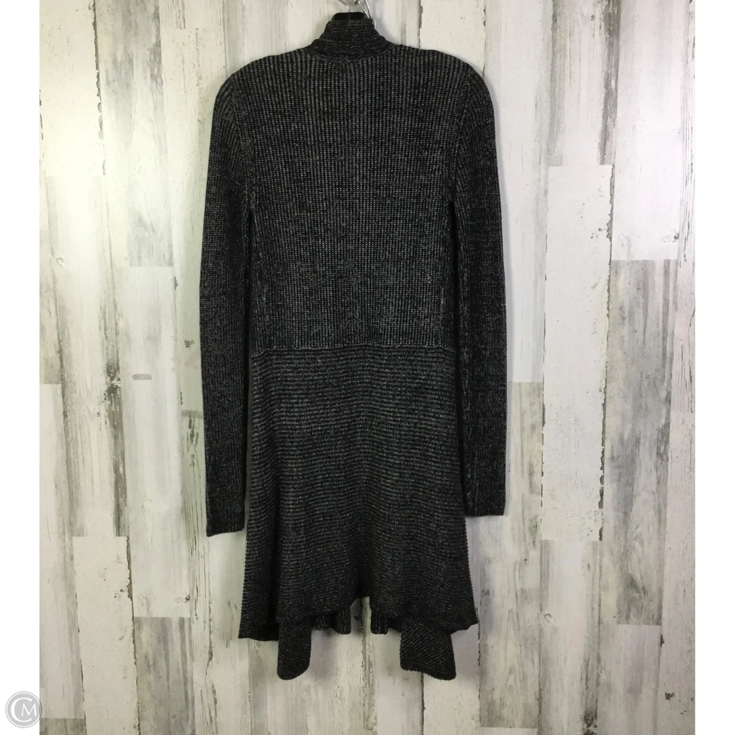 Sweater Cardigan By Cabi In Black & Grey, Size: S
