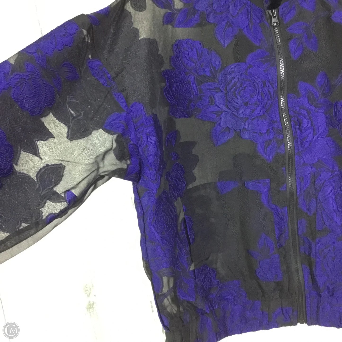 Jacket Other By New York And Co In Black & Blue, Size: M