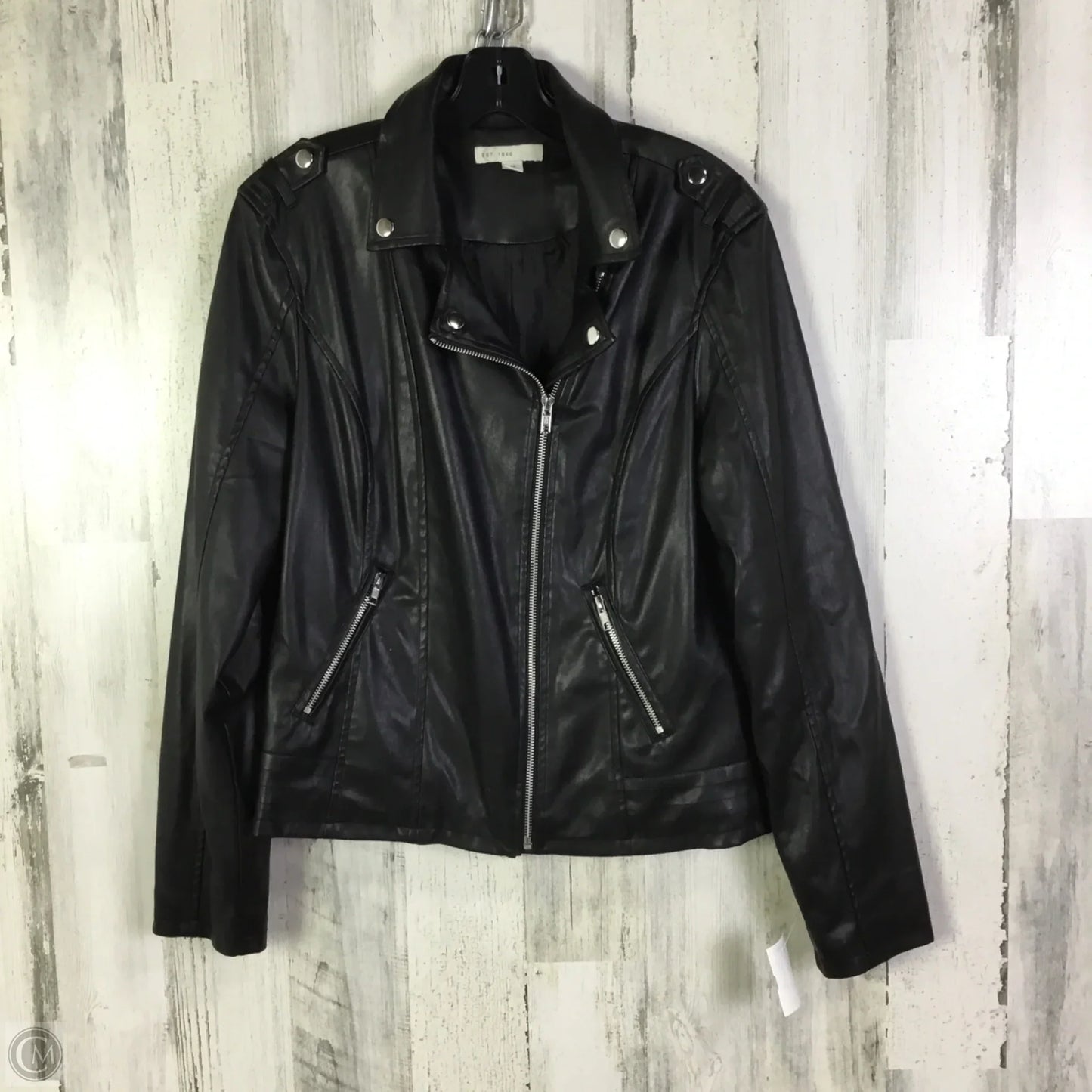 Jacket Moto By Caution To The Wind In Black, Size: M