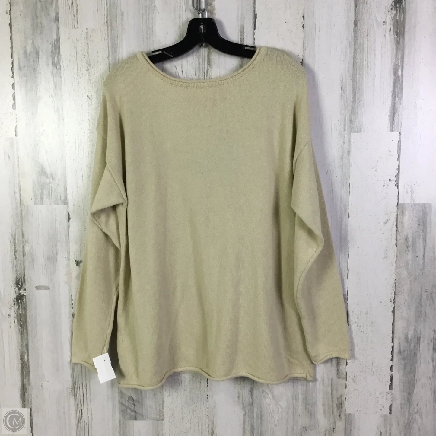 Sweater By Belle By Kim Gravel In Cream, Size: L