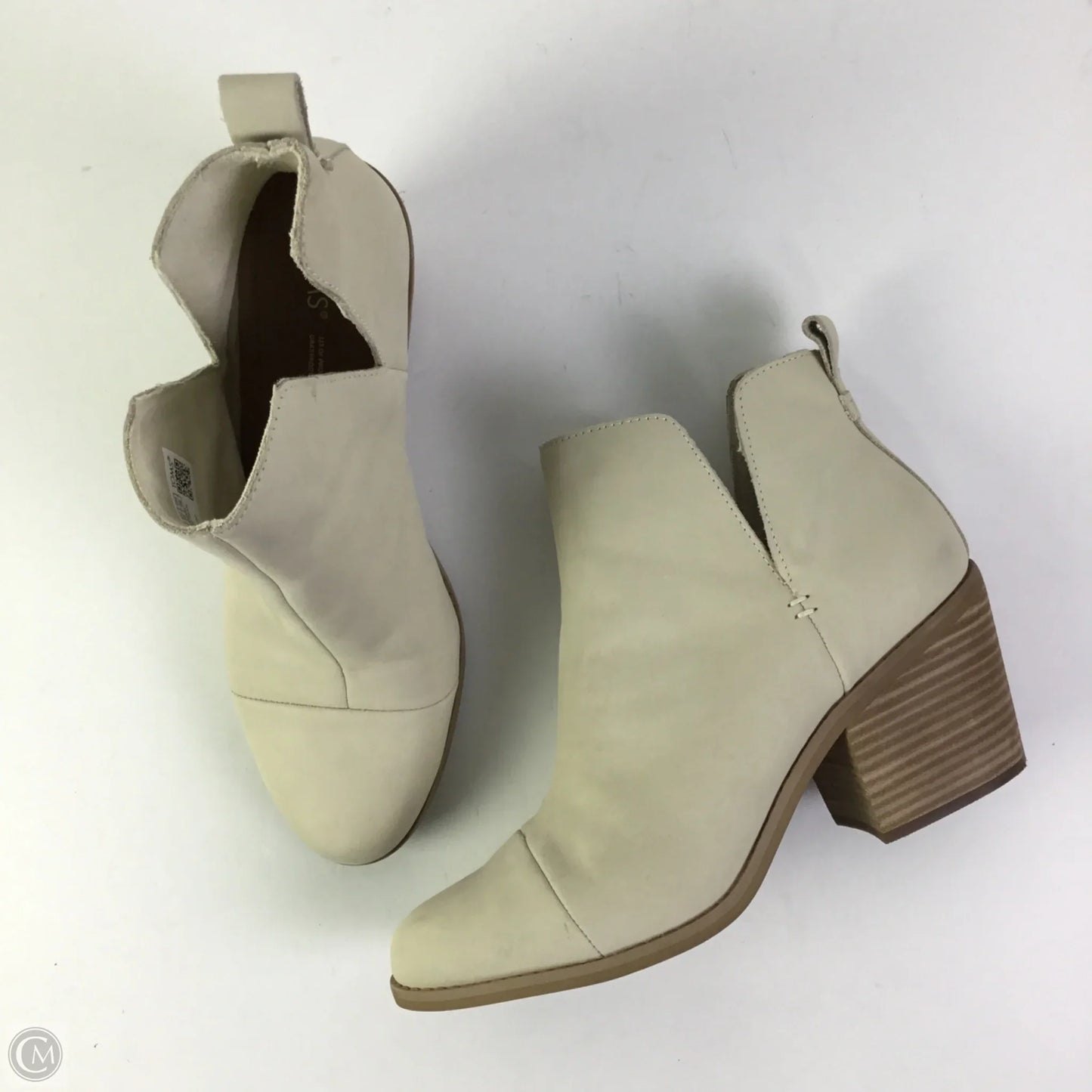 Boots Ankle Heels By Toms In Ivory, Size: 9