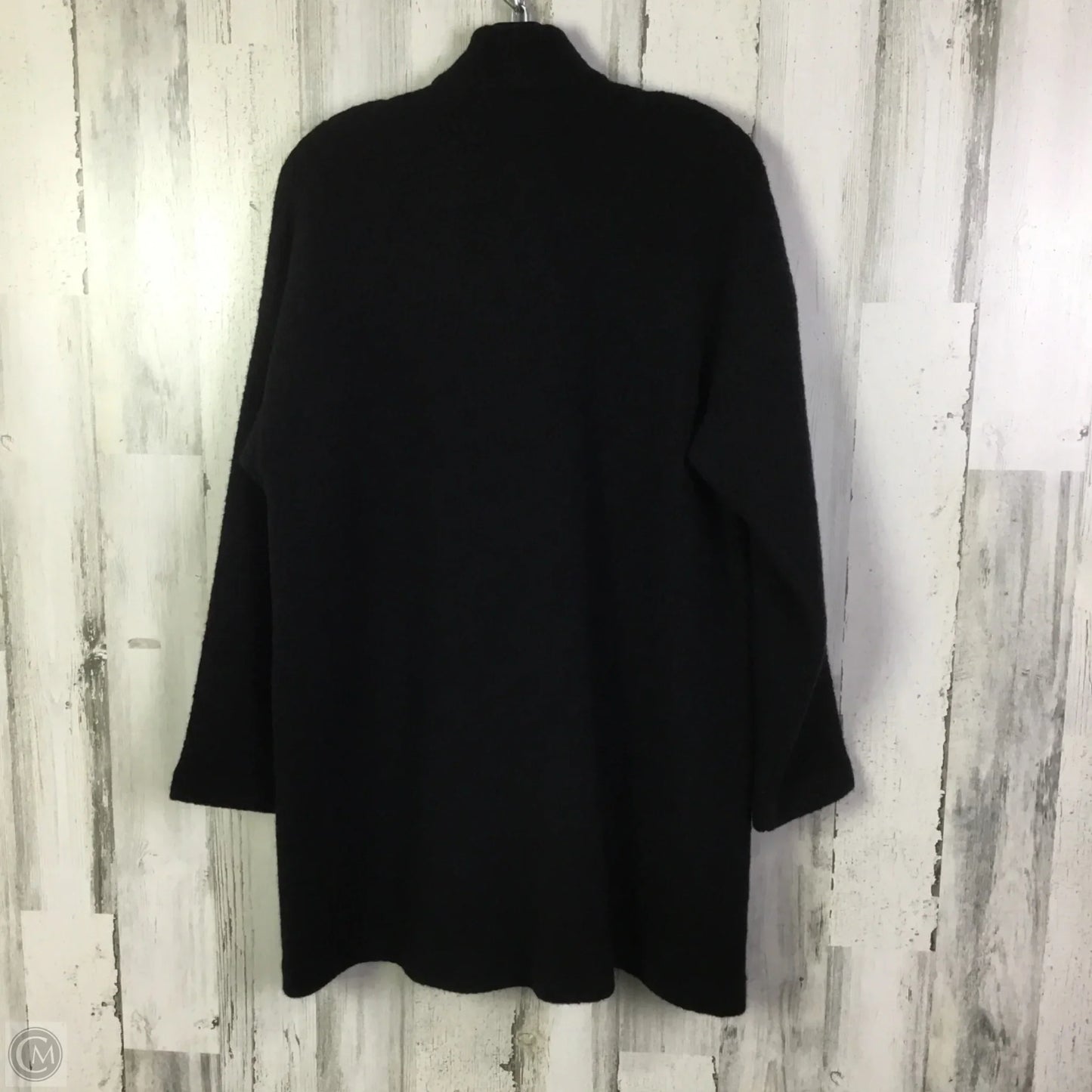 Sweater Cardigan By Eileen Fisher In Black, Size: S