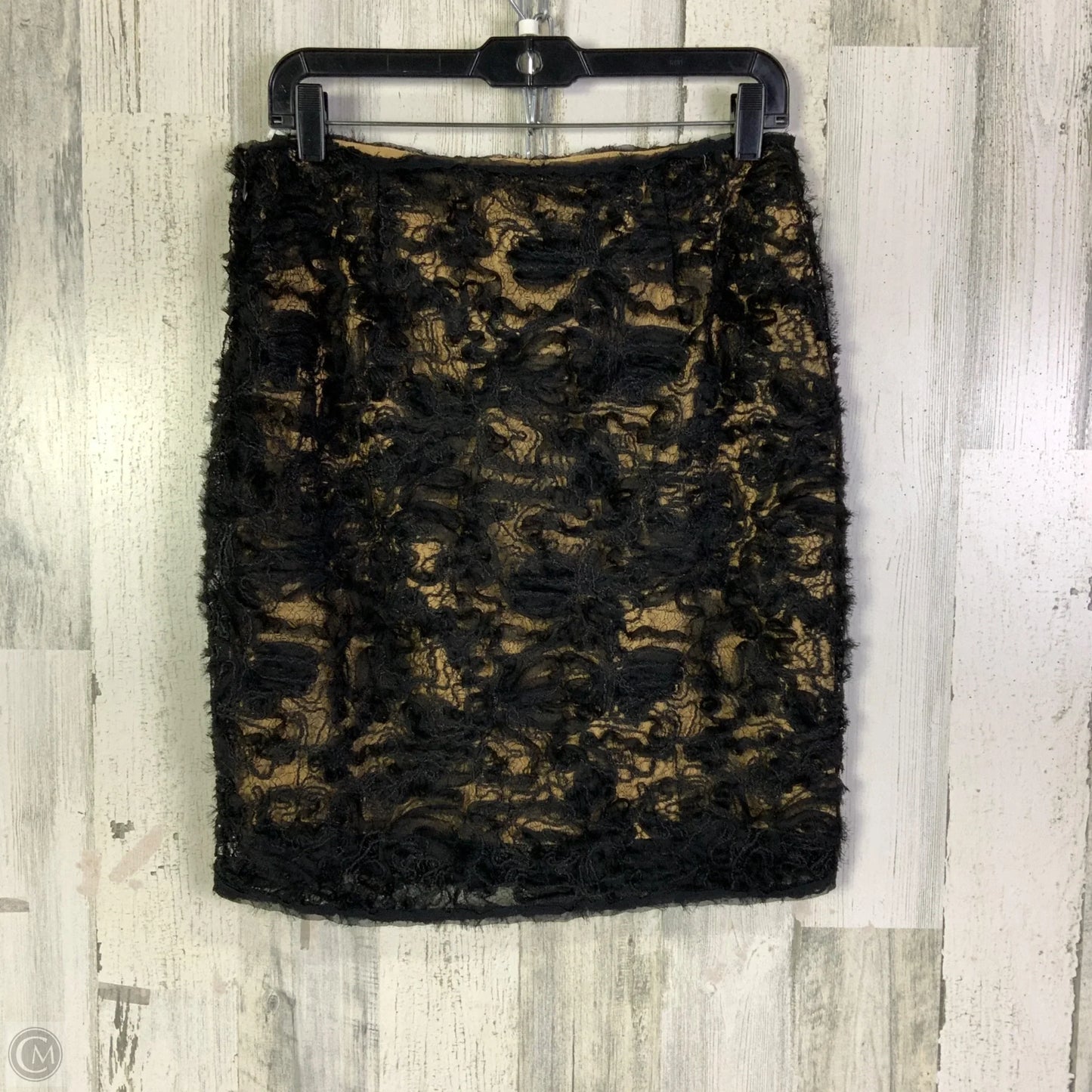 Skirt Mini & Short By Mssp In Black & Tan, Size: 6