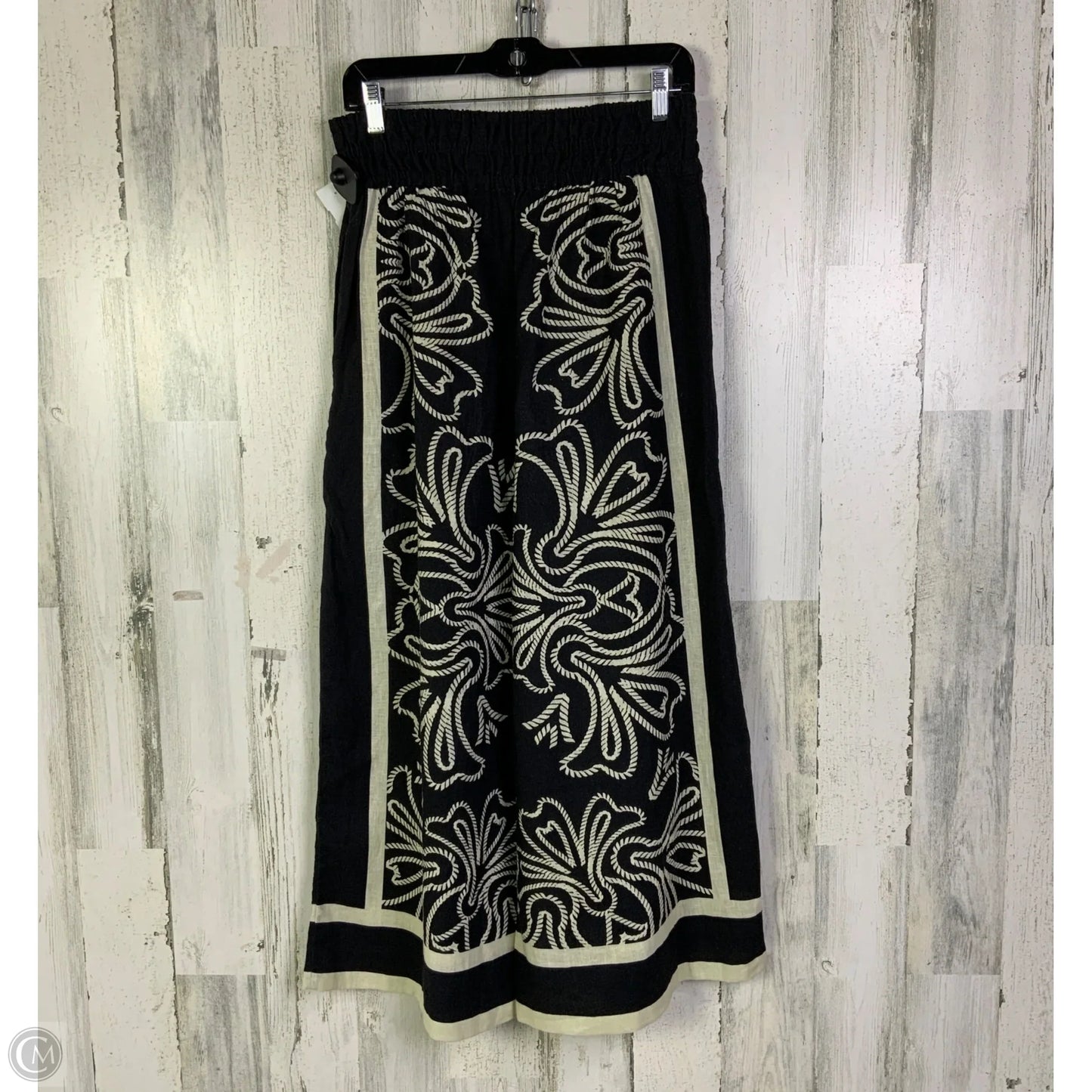 Pants Set 2pc By Anthropologie In Black & Cream, Size: S