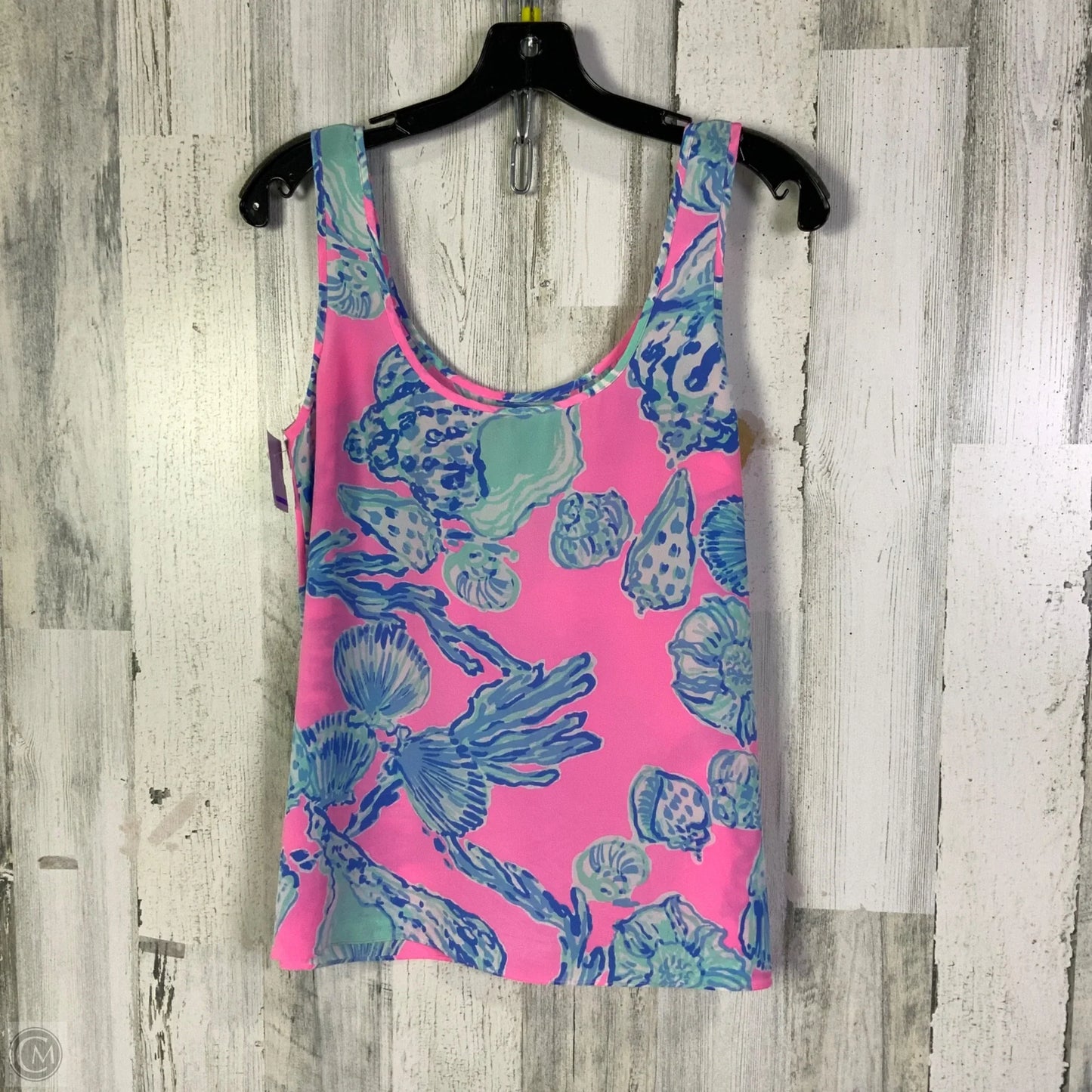 Top Sleeveless Designer By Lilly Pulitzer In Blue & Pink, Size: S