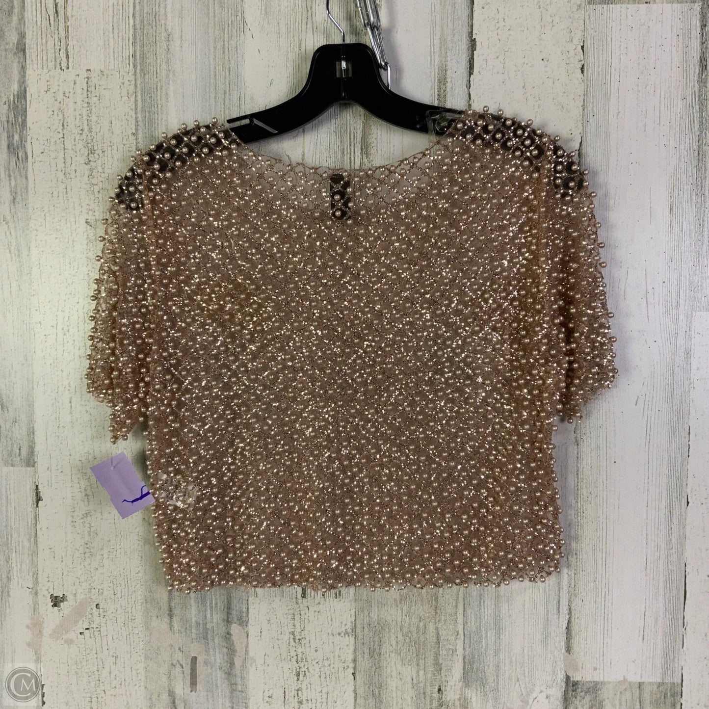Top Short Sleeve By Windsor In Pink, Size: M