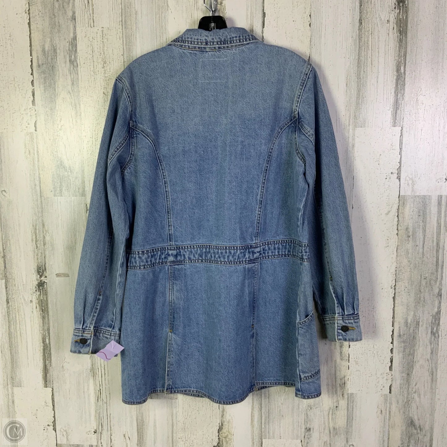 Jacket Denim By Lucky Brand In Blue Denim, Size: L