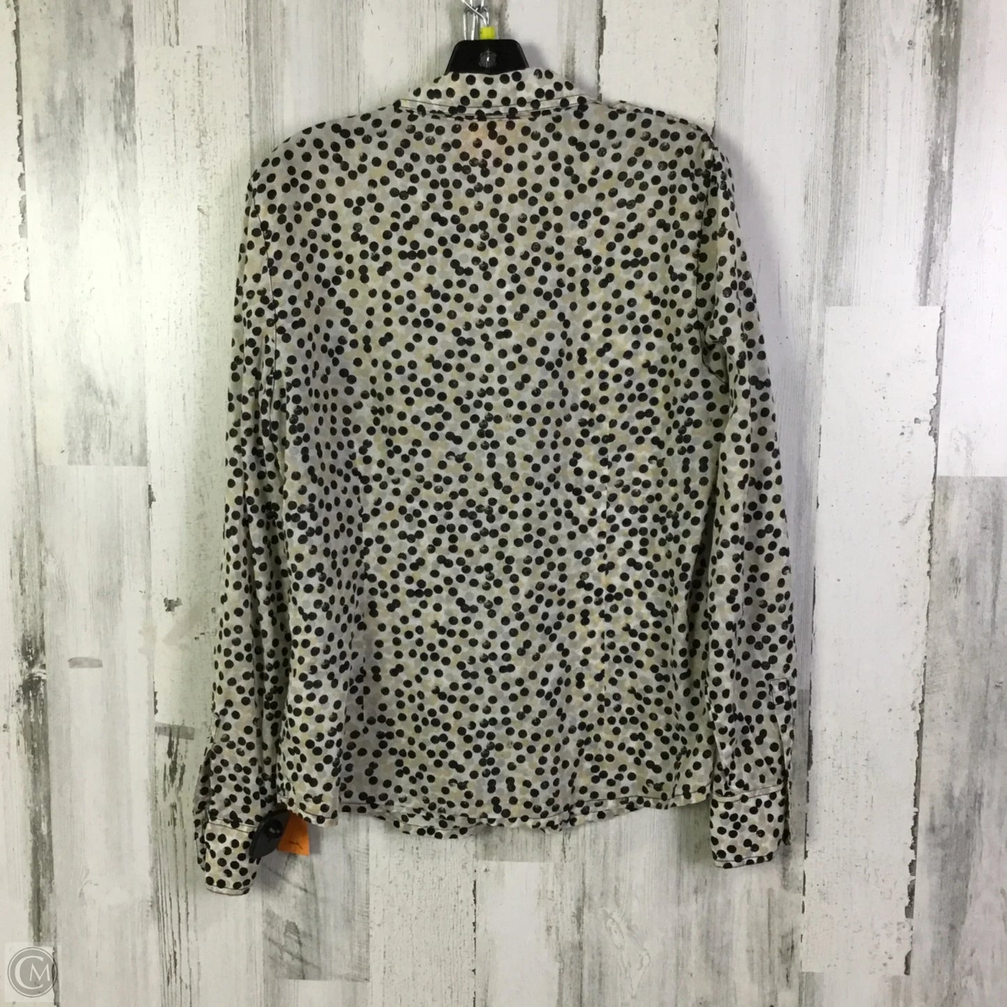 Blouse Designer By Tory Burch In Black & Brown, Size: L