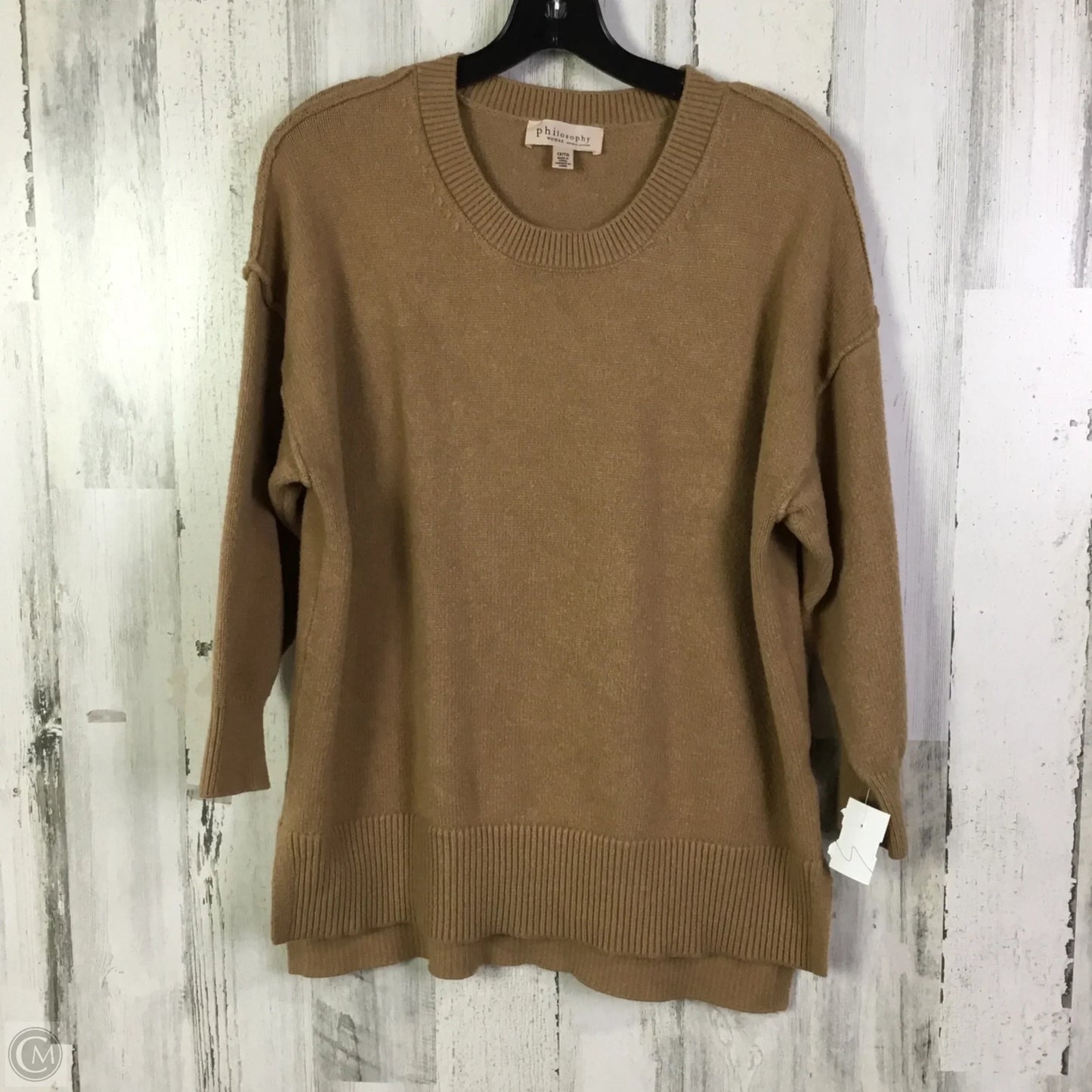 Sweater By Philosophy In Brown, Size: 1x