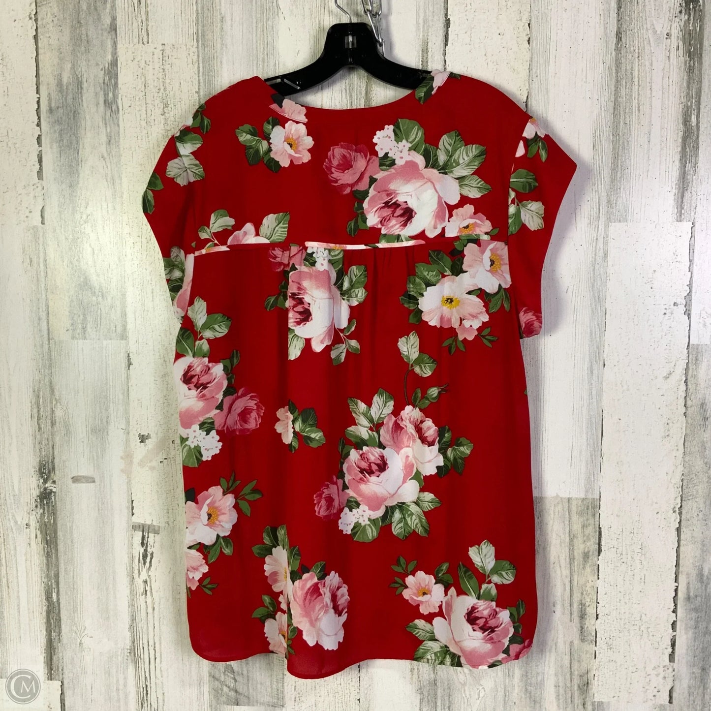 Top Sleeveless By Daniel Rainn In Red, Size: 2x