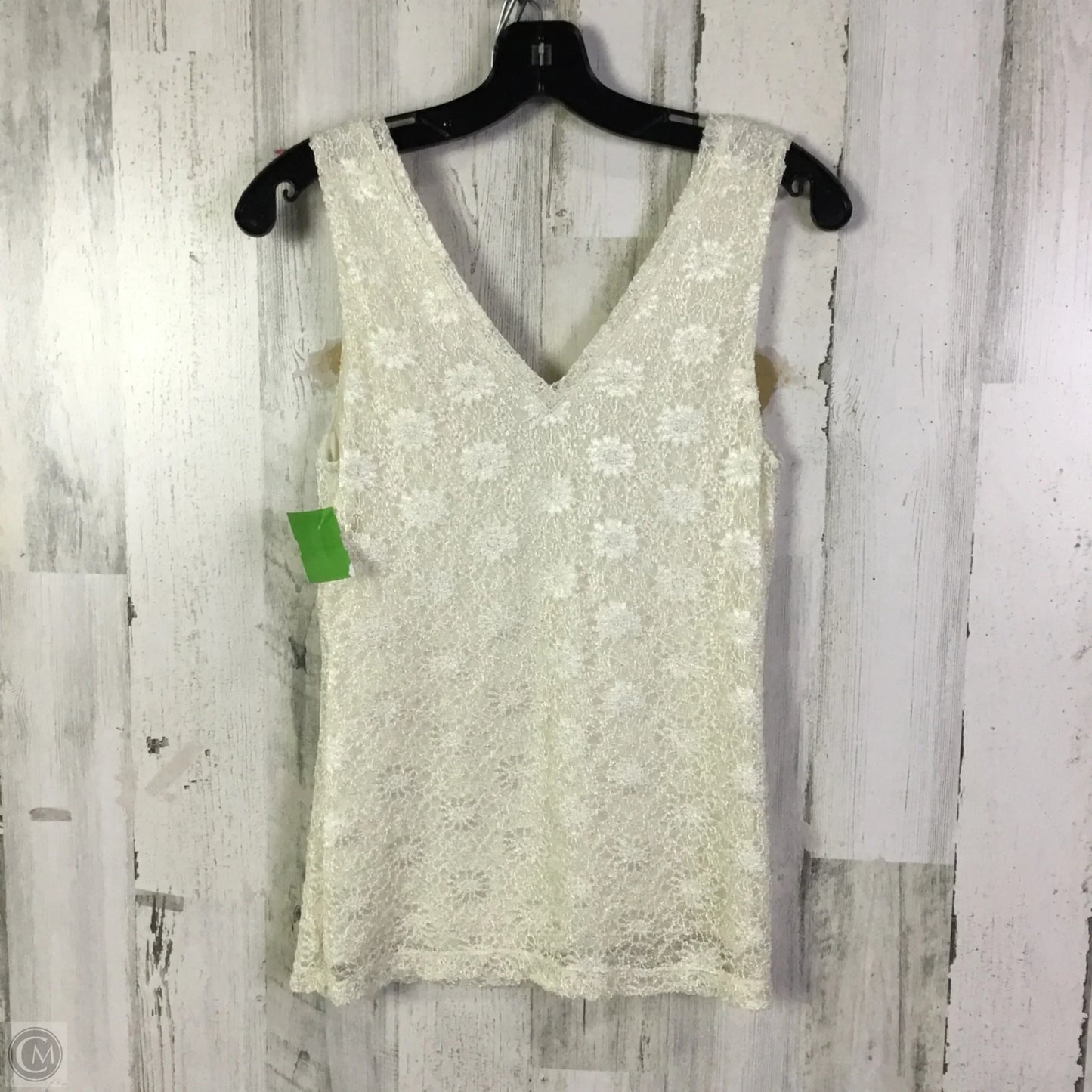 Top Sleeveless By Banana Republic In Cream, Size: Xs