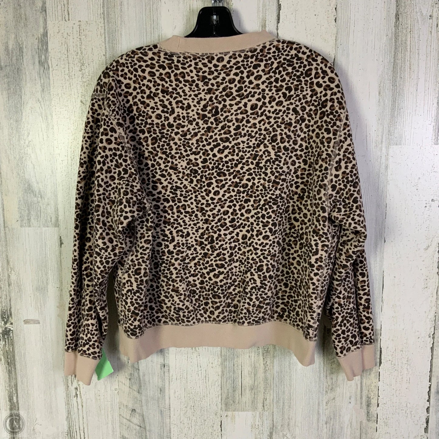 Sweatshirt Crewneck By Nike Apparel In Animal Print, Size: Xs