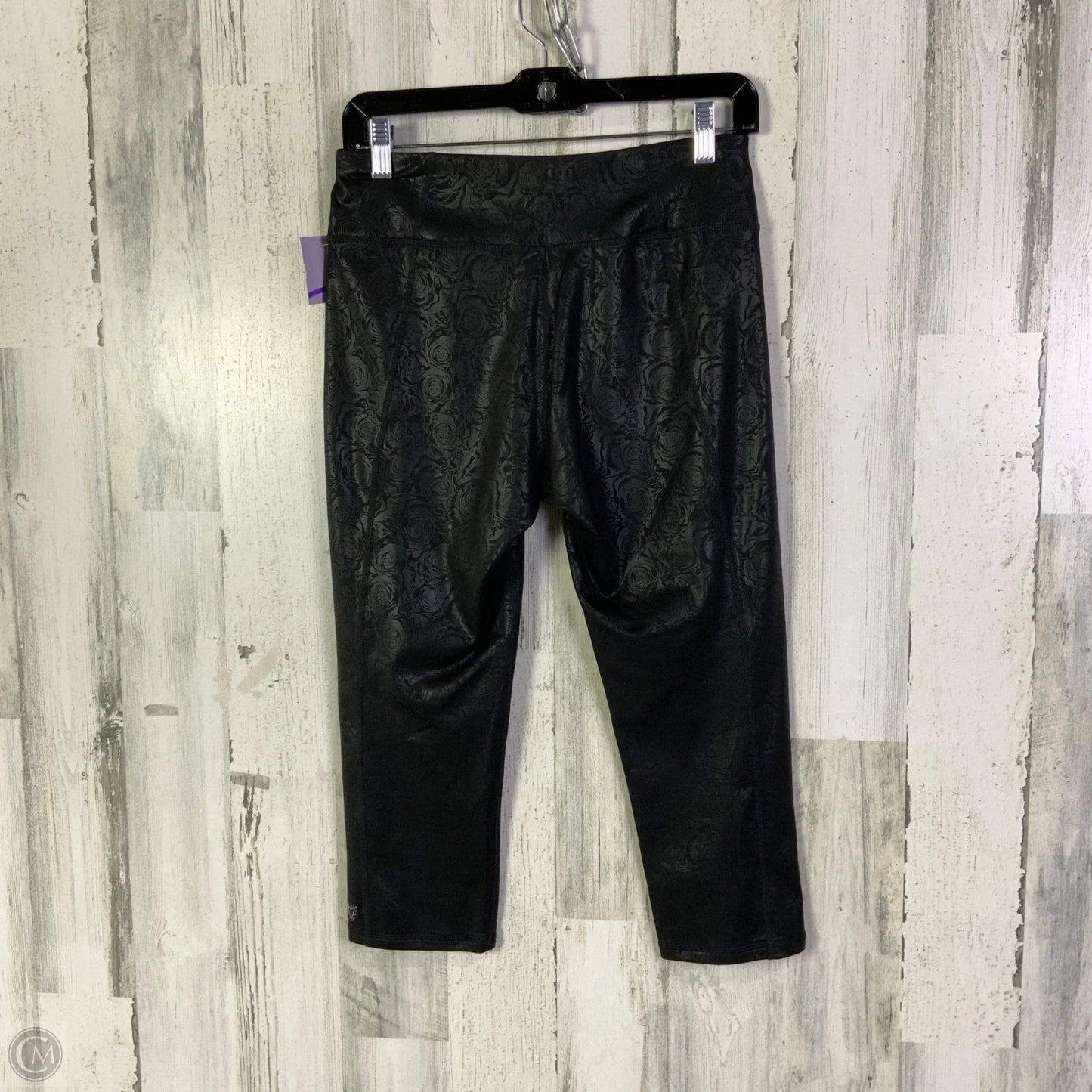 Athletic Leggings Capris By Betsey Johnson In Black, Size: M