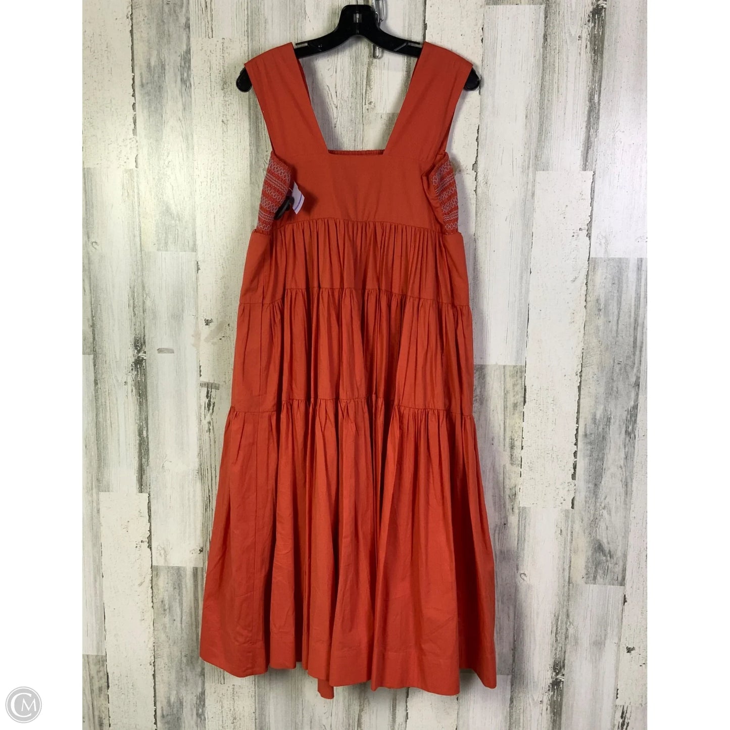 Dress Casual Midi By Anthropologie In Orange, Size: S