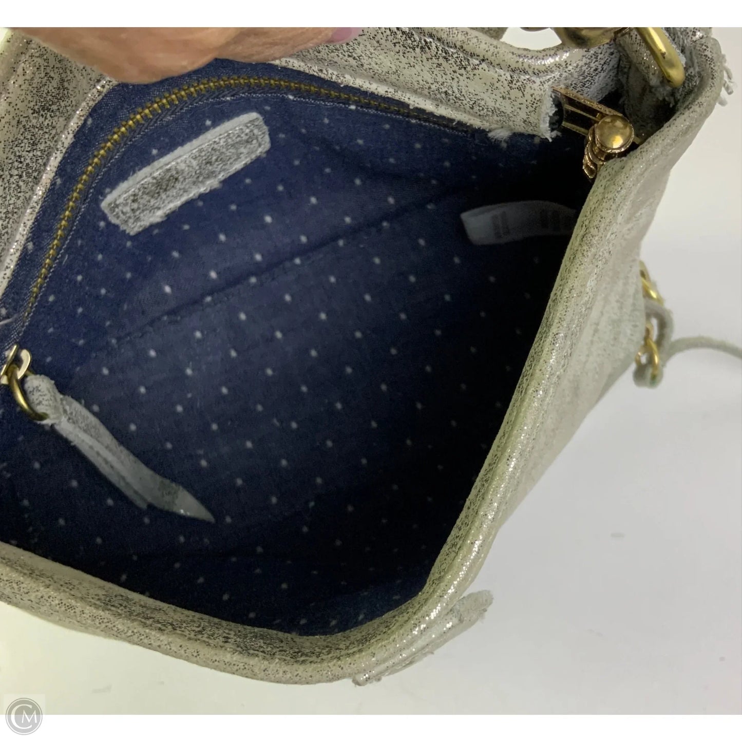 Handbag Leather By Anthropologie, Size: Small
