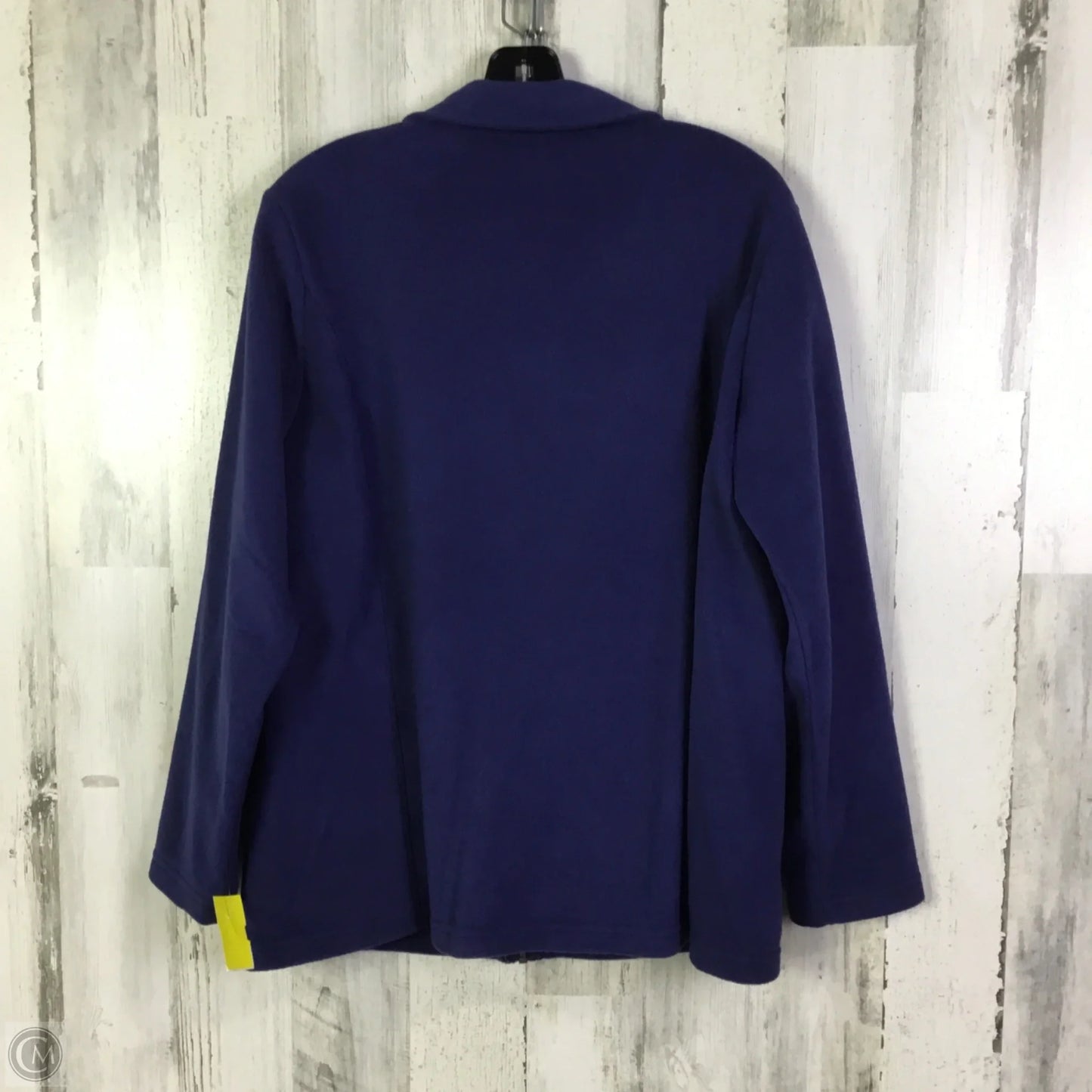 Jacket Fleece By Lands End In Blue, Size: L