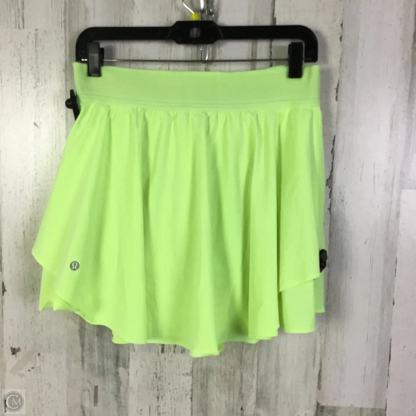 Athletic Skort By Lululemon In Yellow, Size: 8