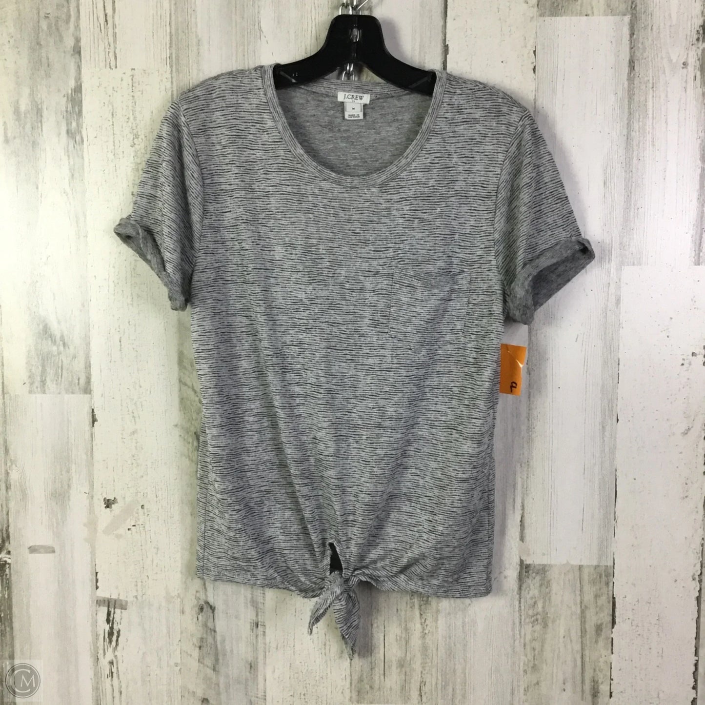 Top Short Sleeve By J. Crew In Grey, Size: M