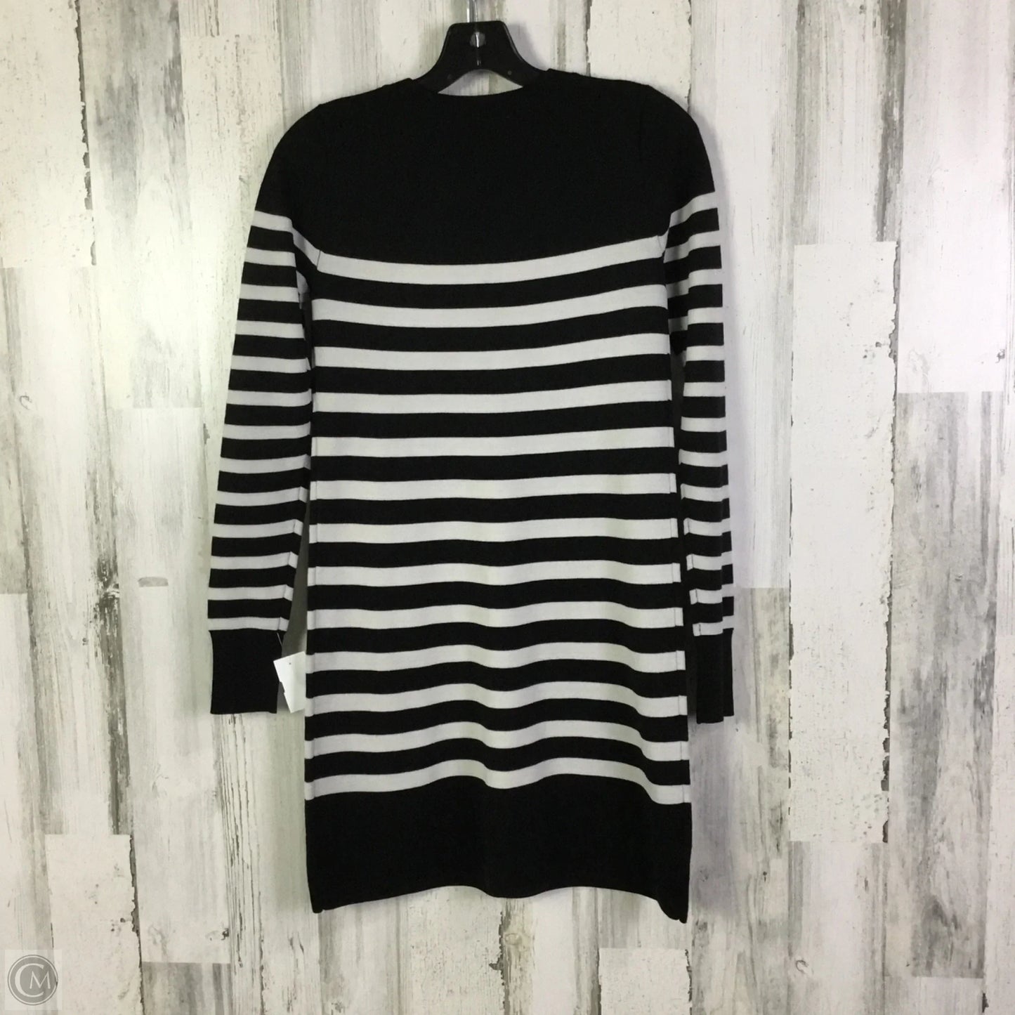Dress Sweater By Loft In Black & White, Size: Xs