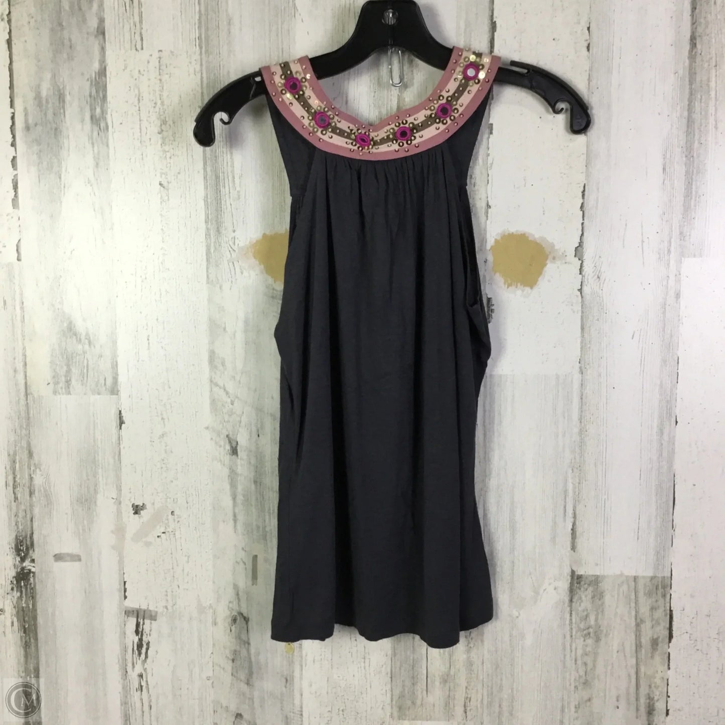 Top Sleeveless By Ted Baker In Grey & Pink, Size: Xs