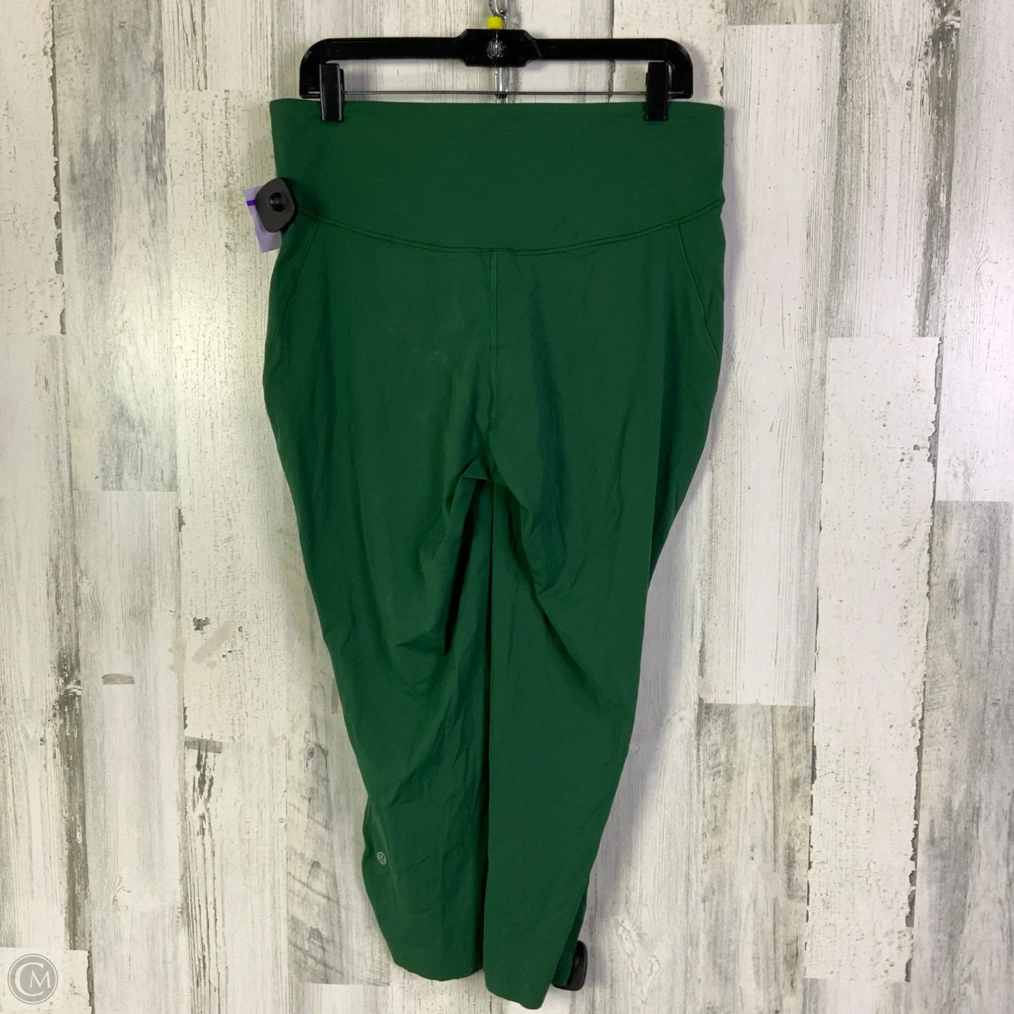 Athletic Leggings Capris By Lululemon In Green, Size: 14