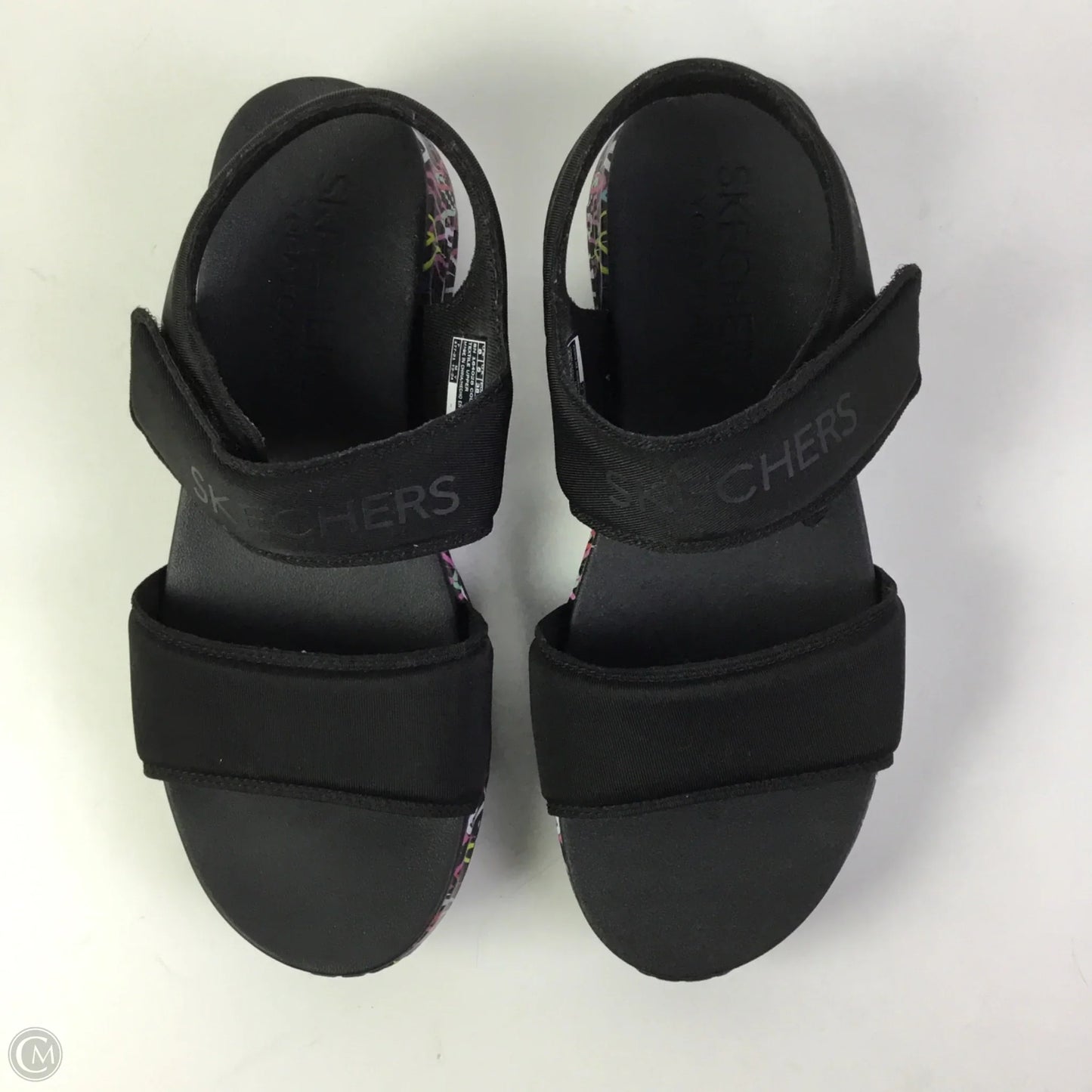 Sandals Heels Platform By Skechers In Black, Size: 8