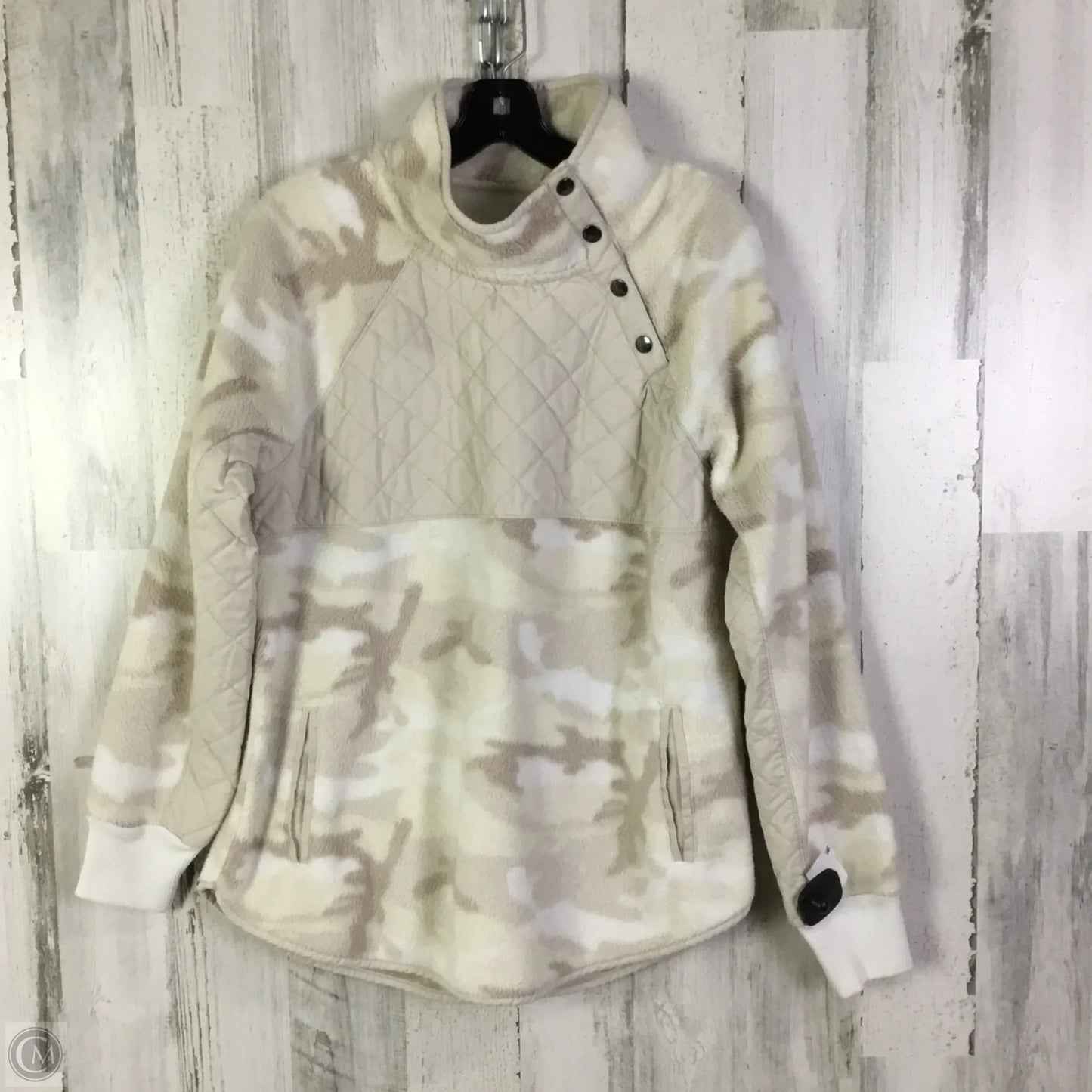 Jacket Faux Fur & Sherpa By Abercrombie And Fitch In Cream, Size: L