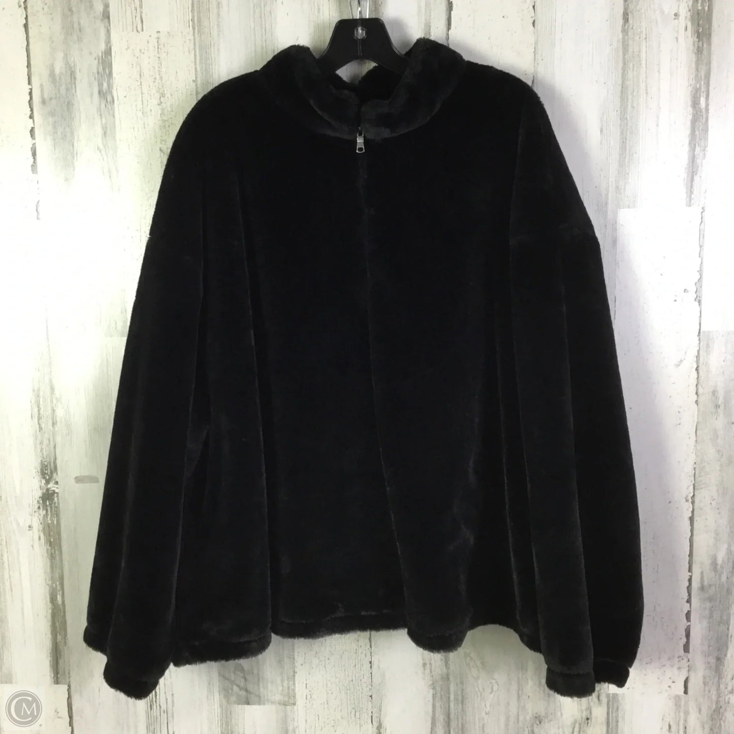 Sweatshirt Collar By A New Day In Black, Size: 2x