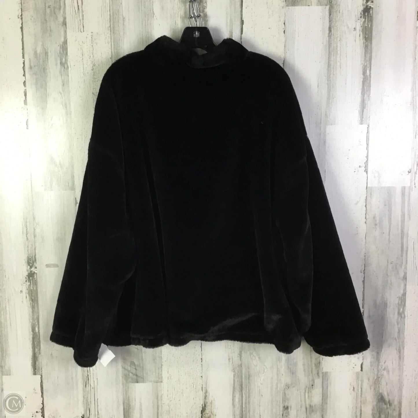 Sweatshirt Collar By A New Day In Black, Size: 2x