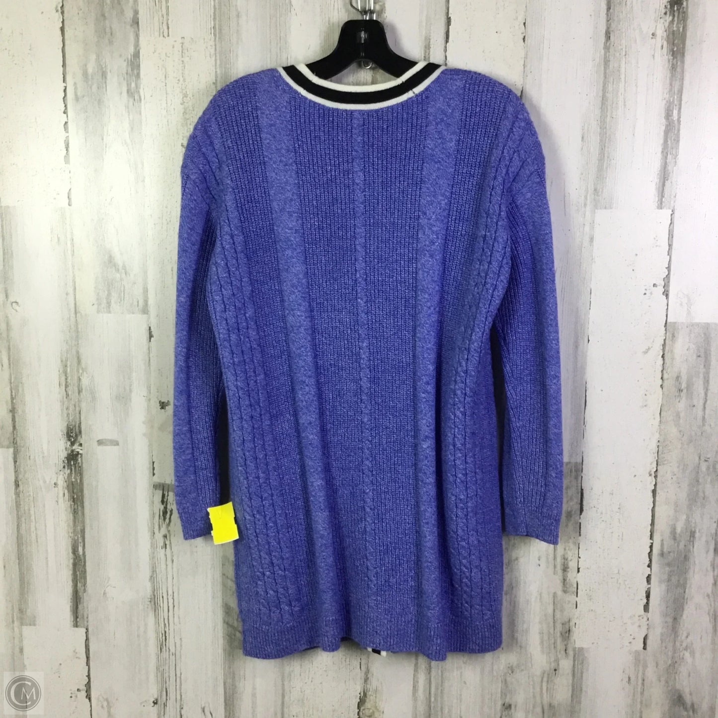 Sweater Cardigan By Talbots In Blue, Size: M