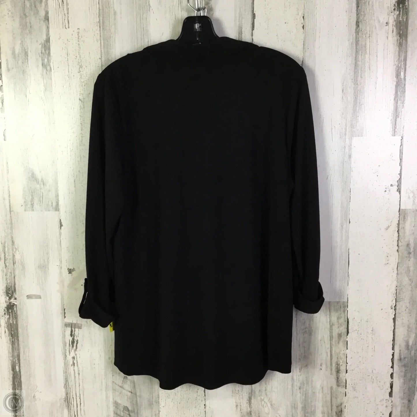Top 3/4 Sleeve By Jones New York In Black, Size: 1x