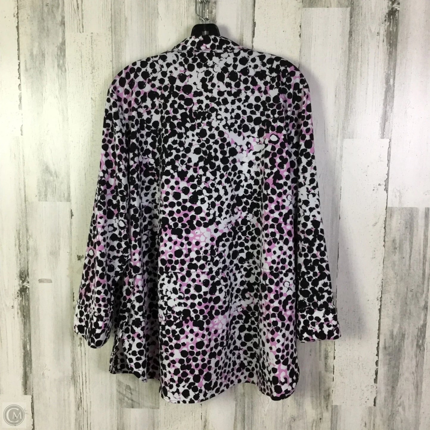 Top Long Sleeve By Investments In Pink, Size: 1x