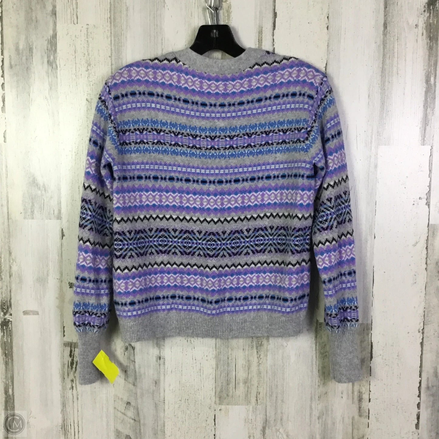 Sweater Cardigan By Talbots In Blue & Purple, Size: Xs