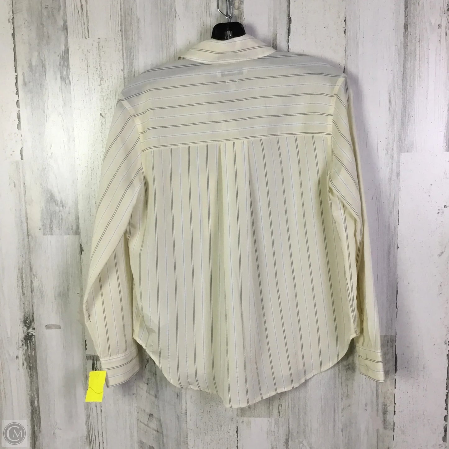 Top Long Sleeve By Madewell In Yellow, Size: Xxs