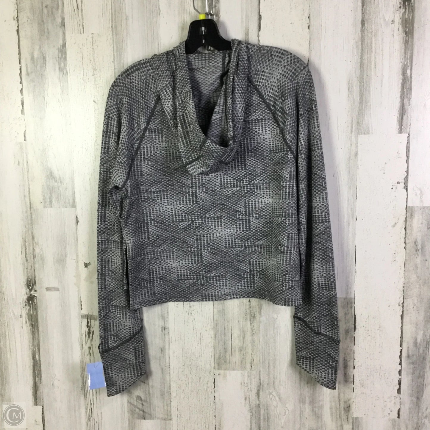 Athletic Top Long Sleeve Hoodie By The North Face In Grey, Size: S