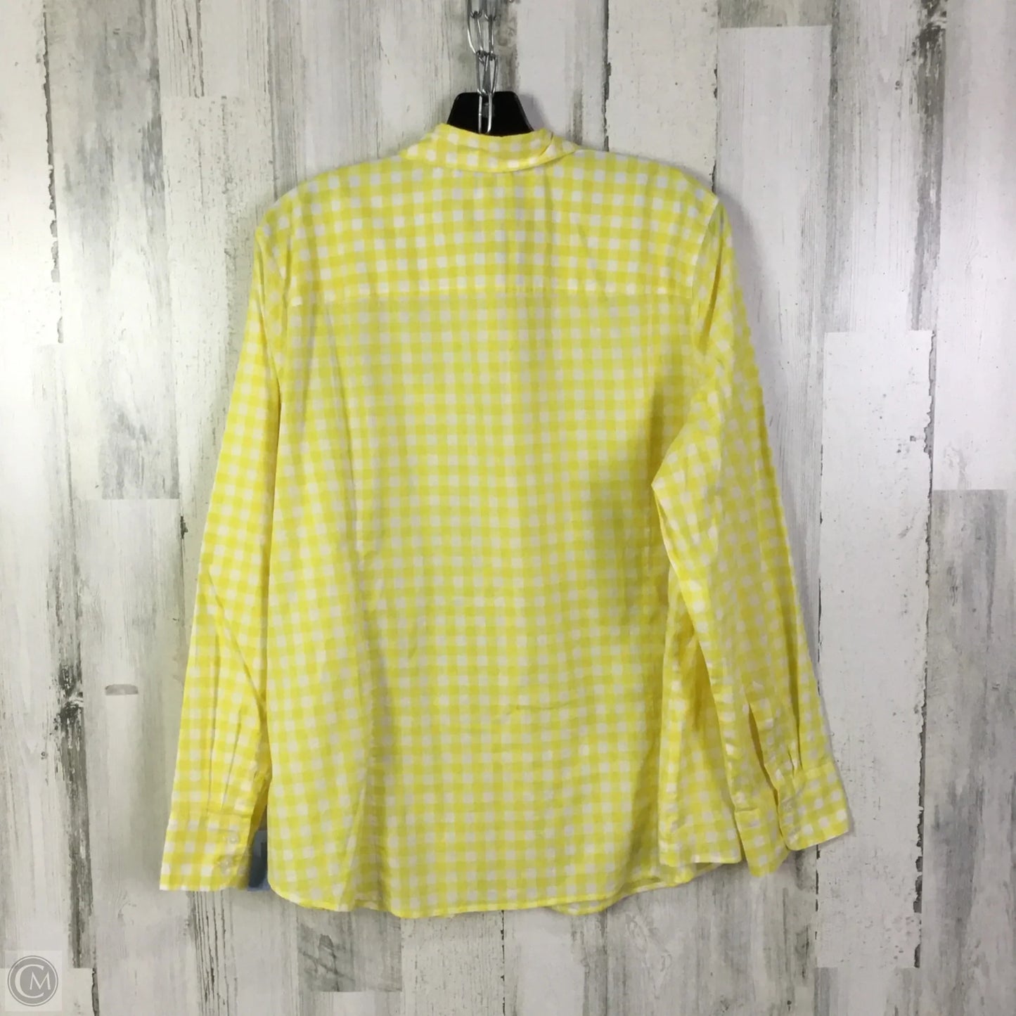 Top Long Sleeve By J. Crew In Yellow, Size: 3x