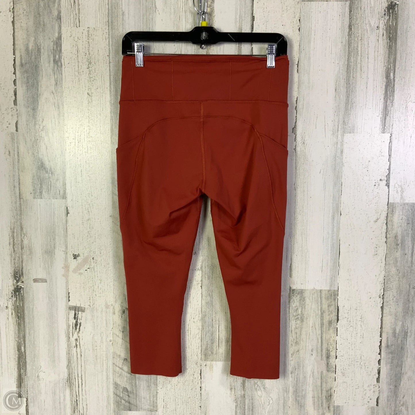 Athletic Capris By Lululemon In Orange, Size: 8