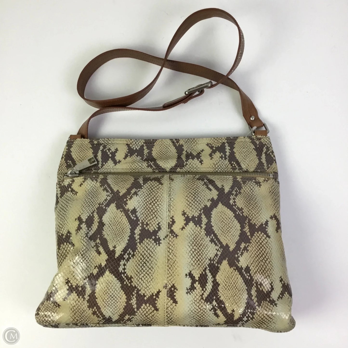 Handbag Leather By Hobo Intl, Size: Medium