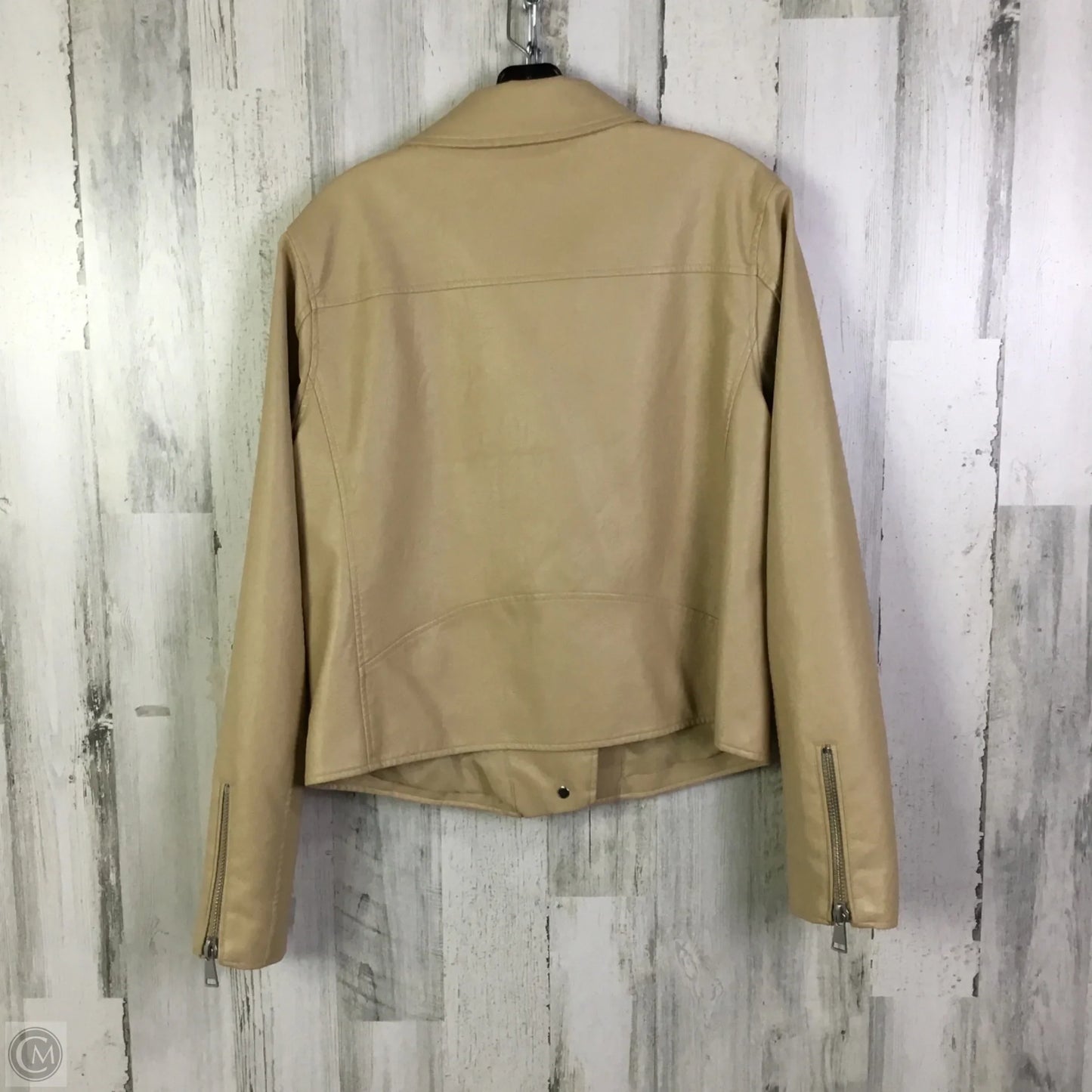 Jacket Moto By Anthropologie In Cream, Size: L