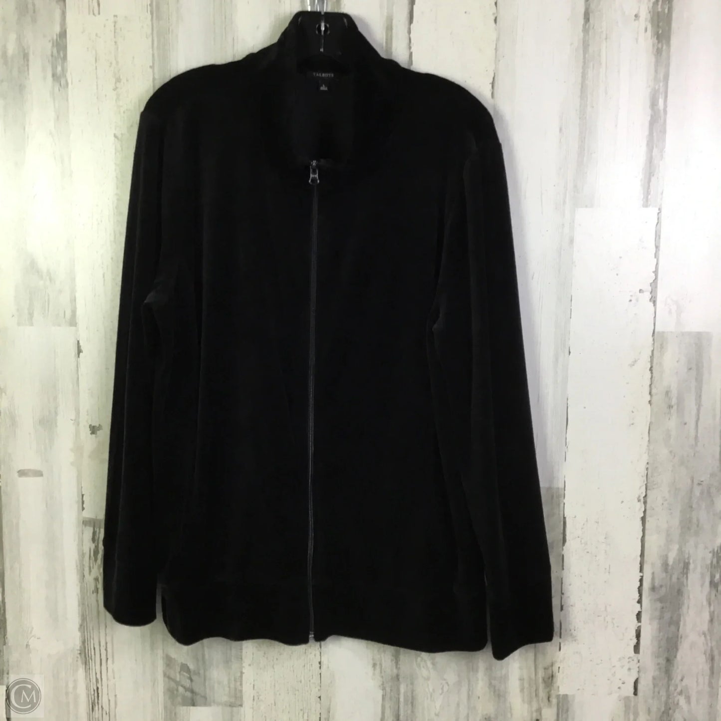 Jacket Faux Fur & Sherpa By Talbots In Black, Size: L