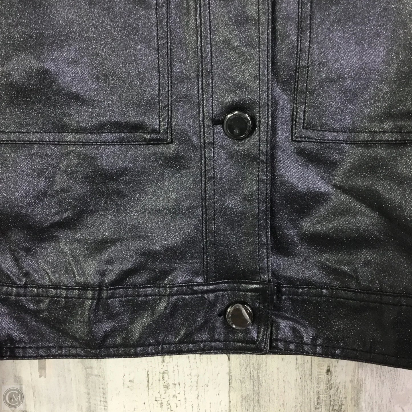 Jacket Denim By Cmc In Black, Size: M